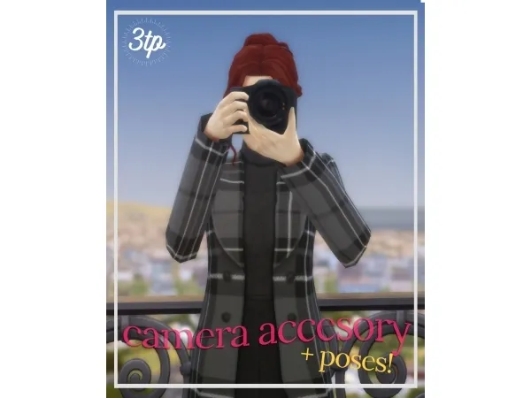 Mix camera accessory (poses) by threethousandplumbobs - The Sims 4 Custom Content