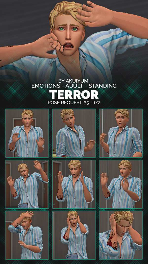 Mix EMOTIONS TERROR by simsfinds - The Sims 4 Custom Content