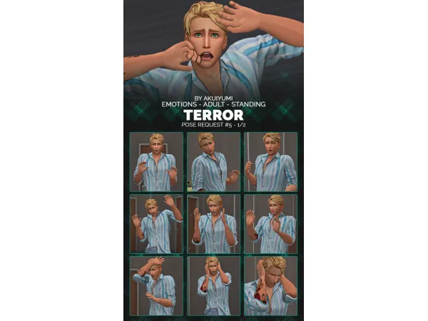 Mix EMOTIONS TERROR - The Sims 4 Custom Content