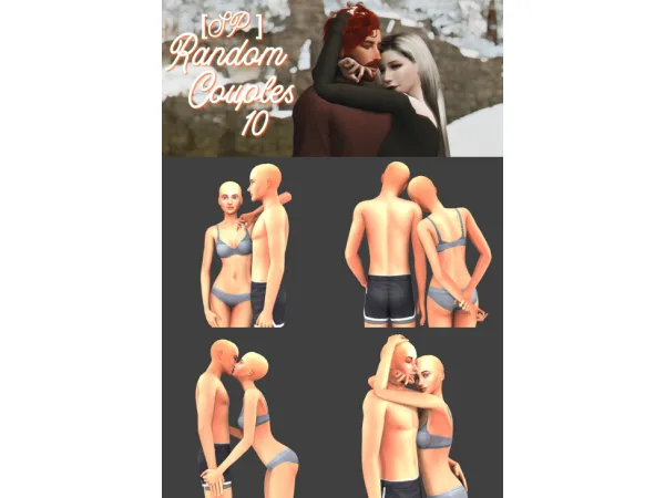 Mix [SP]Random Couples 10 by sciophobis - The Sims 4 Custom Content