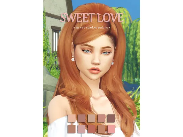 Maxis Match SWEET LOVE EYE SHADOW PALETTE by Lady Simmer - The Sims 4 Custom Content