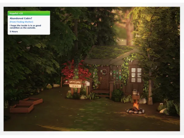 Alpha Sunset Watch Tiny Home (Unfurnished) by Soulanii - The Sims 4 Custom Content