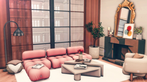 Maxis Match FASHION DESIGNER APARTMENT by simsfinds - The Sims 4 Custom Content