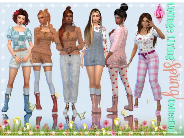 Maxis Match Cottage Living Spring Collection by Annett's Sims 4 Welt ASW - The Sims 4 Custom Content