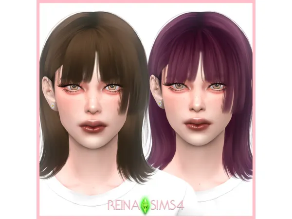 Alpha REINA_TS4_12_RIANA HAIR_VER2 - The Sims 4 Custom Content