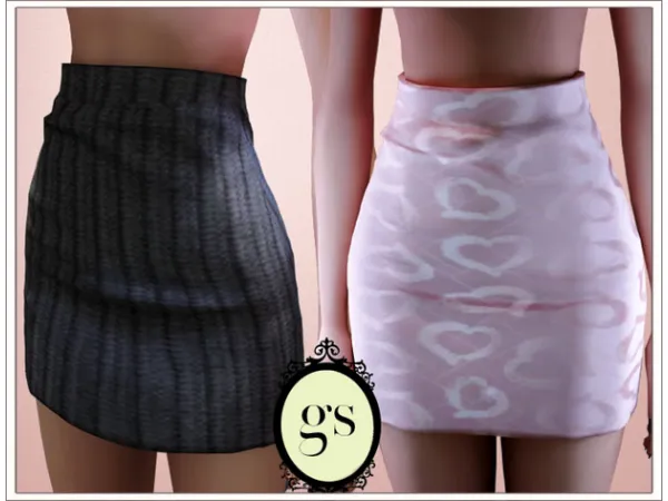 Alpha Basic skirt by Guemara - The Sims 4 Custom Content