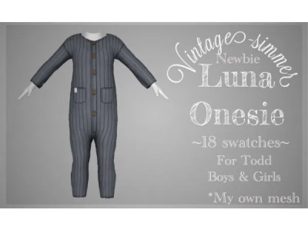 Alpha Luna Onesie - The Sims 4 Custom Content