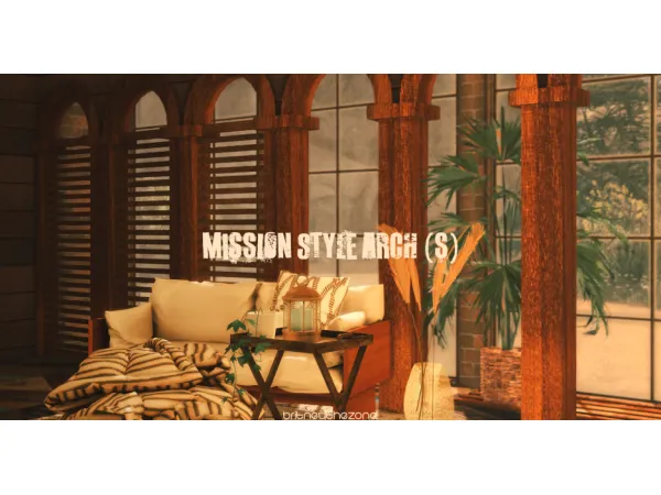 Maxis Match [britneythezone] mission style arch - The Sims 4 Custom Content