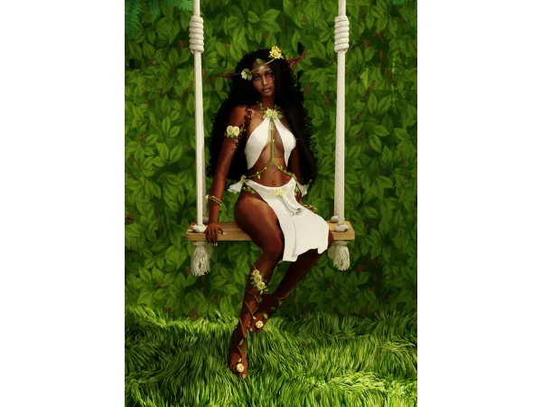 Alpha Elf Outfit by simsonico - The Sims 4 Custom Content