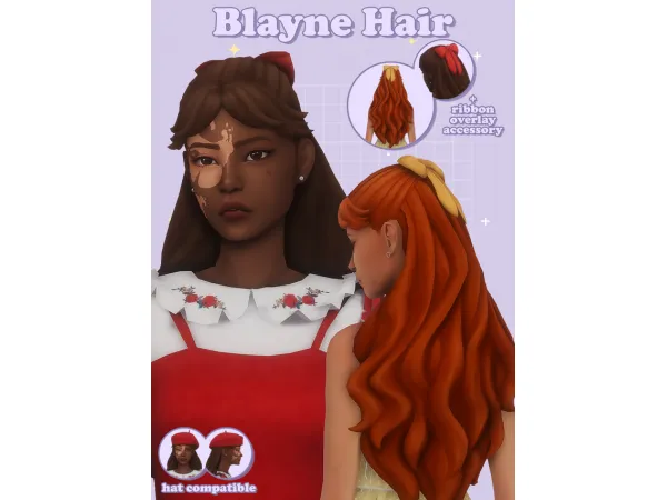 Maxis Match Blayne Hair by simancholy - The Sims 4 Custom Content