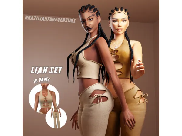Alpha Liah Set by BrazilianForeverSims - The Sims 4 Custom Content