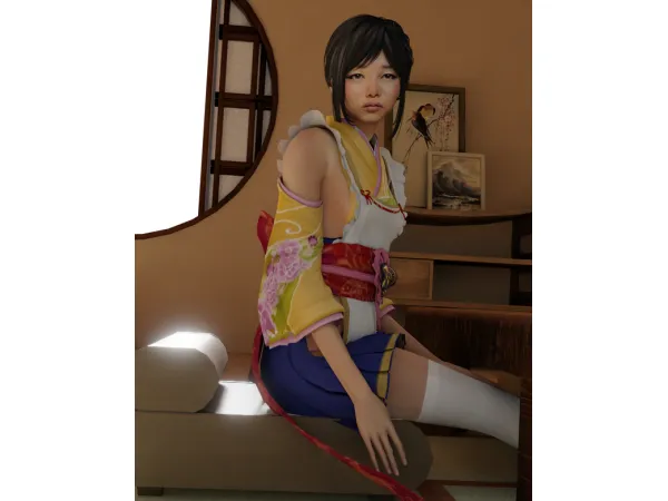 Alpha Hospitality Outfit by simsonico - The Sims 4 Custom Content