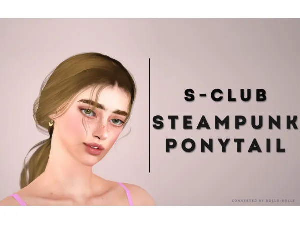 S Club Steampunk Ponytail - The Sims 3 Custom Content