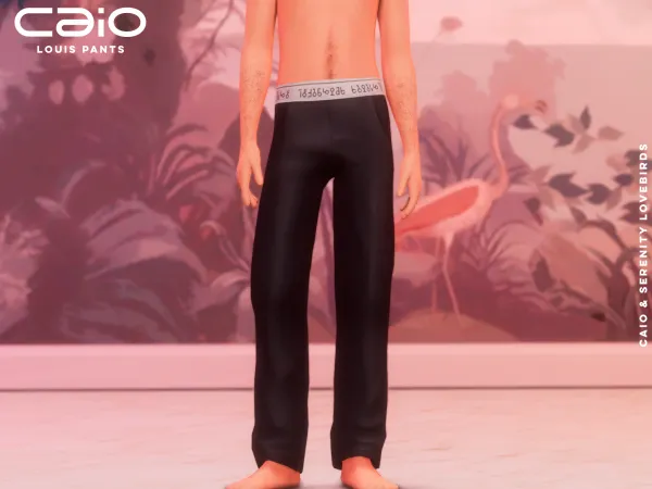 Maxis Match Louis Pants Caio X Serenity Lovebirds Collection by caio-cc - The Sims 4 Custom Content