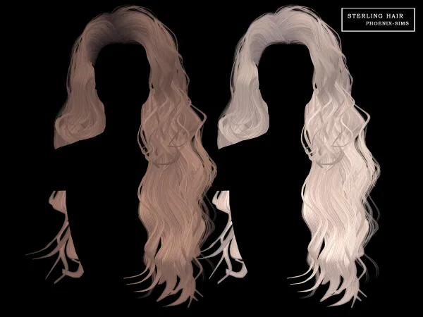 Alpha Sterling Hair - The Sims 4 Custom Content