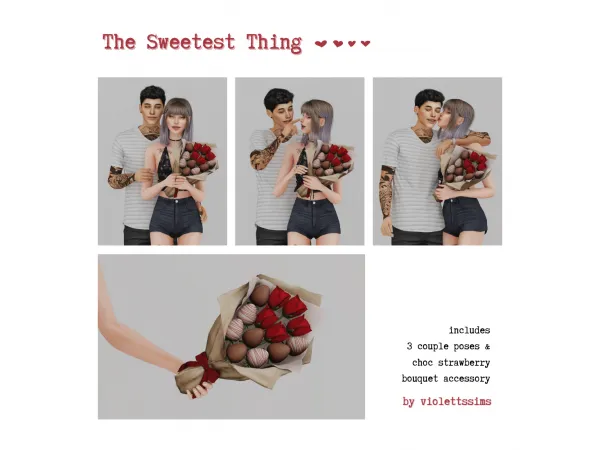Alpha [violettssims] the sweetest thing set part 2 by simsfinds - The Sims 4 Custom Content