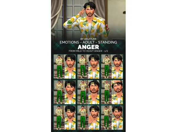 Mix EMOTIONS ANGER FOR ADULTS CHILDREN AND TODDLERS - The Sims 4 Custom Content