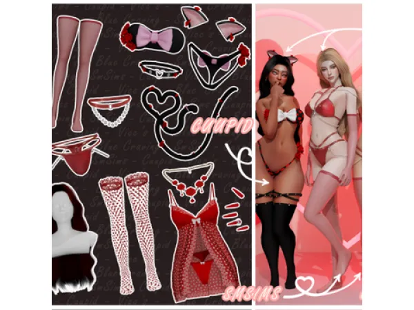 Alpha Valentines Thrills Collab by simsfinds - The Sims 4 Custom Content