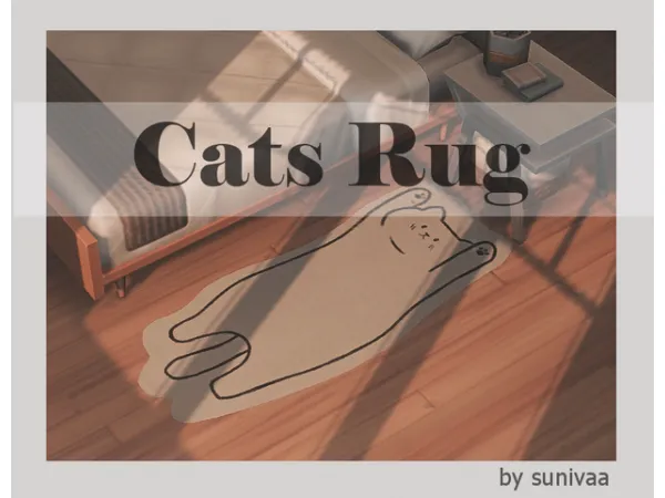 Maxis Match Cats Rug by Sunivaa - The Sims 4 Custom Content
