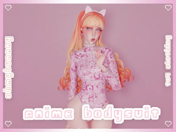Alpha Anime Bodysuit by ohmybunnny2 - The Sims 4 Custom Content