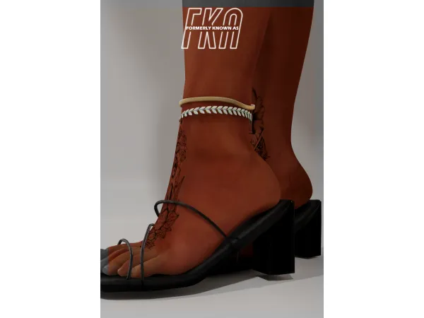 Alpha Leaf Anklet by simsfinds - The Sims 4 Custom Content