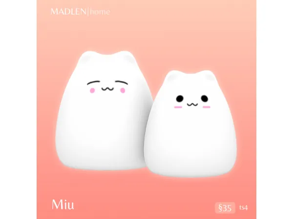 Maxis Match Miu Lamp by Madlen Sims - The Sims 4 Custom Content