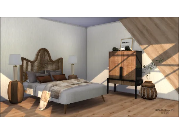 Alpha BED BLANKET BASKET SIDETABLE AND DRESSER - The Sims 4 Custom Content