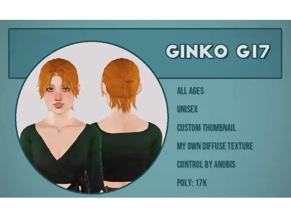 Ginko hairs - The Sims 3 Custom Content