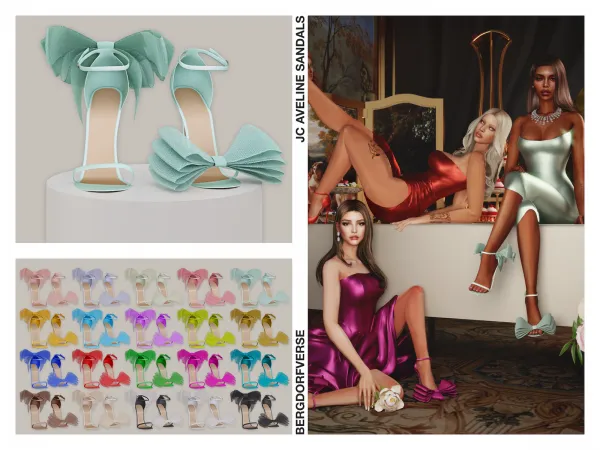 Alpha JC Aveline Sandals - The Sims 4 Custom Content