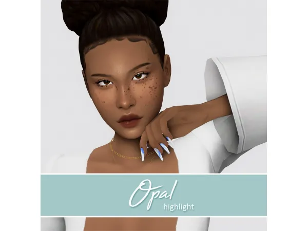 Mix OPAL a face highlight eyelid shimmer - The Sims 4 Custom Content