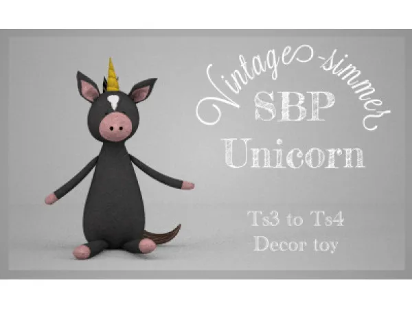 Alpha SBP Unicorn - The Sims 4 Custom Content