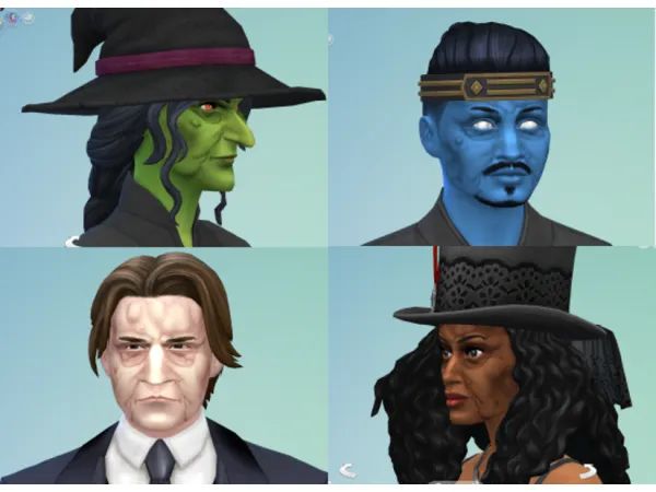 Maxis Match Realm of Magic Repulsive Curse as skin detail by SlyVenom - The Sims 4 Custom Content