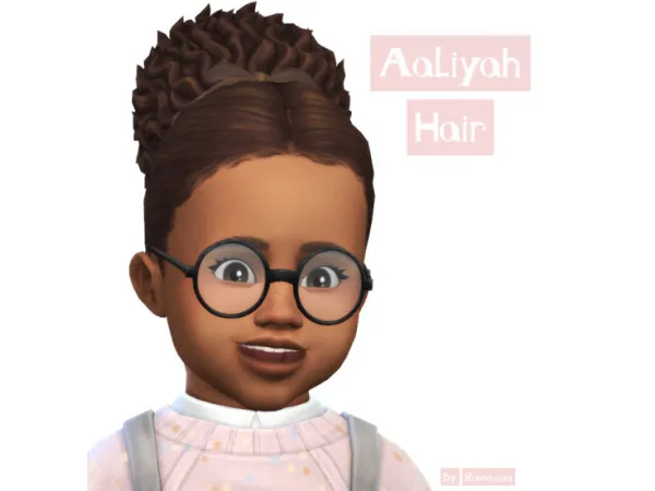Maxis Match Aaliyah Hair by RavenSim - The Sims 4 Custom Content