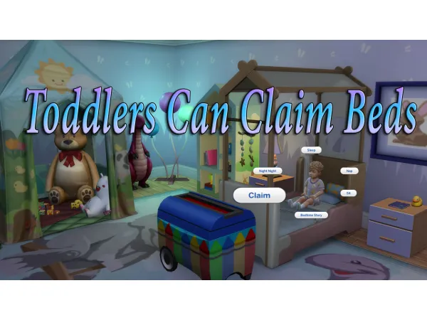 Maxis Match Toddlers Can Claim Beds by Mokunoid - The Sims 4 Custom Content
