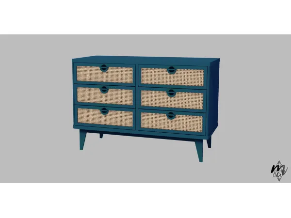 Sims KKB Wooden Furniture Drawer Dresser - The Sims 3 Custom Content