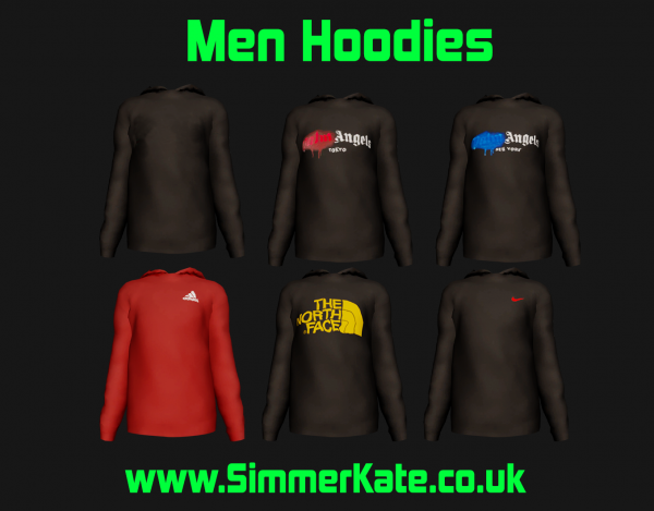 Alpha Men Hoodies by simmerkatex - The Sims 4 Custom Content
