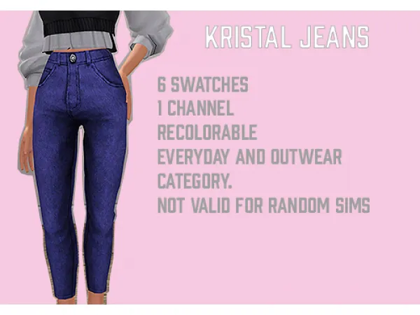 Jeans for female teens - The Sims 3 Custom Content