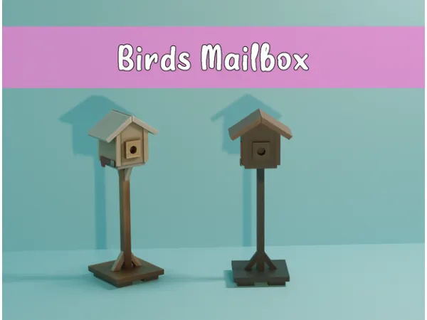 Maxis Match Birds Mailbox by xSavannahx987 - The Sims 4 Custom Content