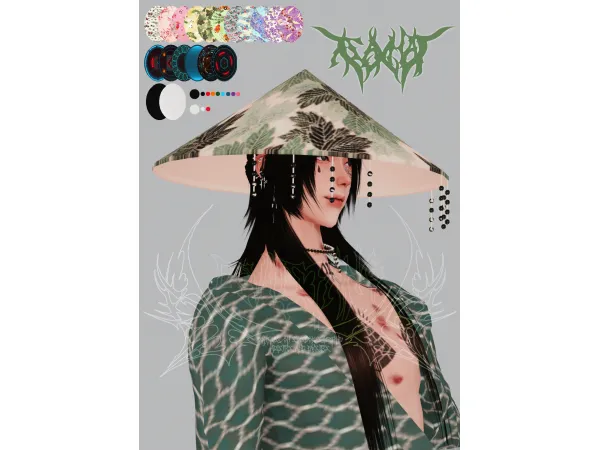 Alpha [devilsfang] asa hat - The Sims 4 Custom Content