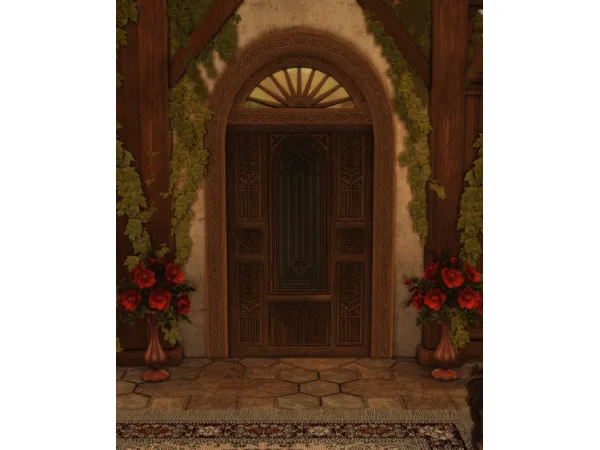 Alpha TheSenseMedieval The Witcher 3 Blood And Wine Corvo Bianco Doors Set 1 - The Sims 4 Custom Content