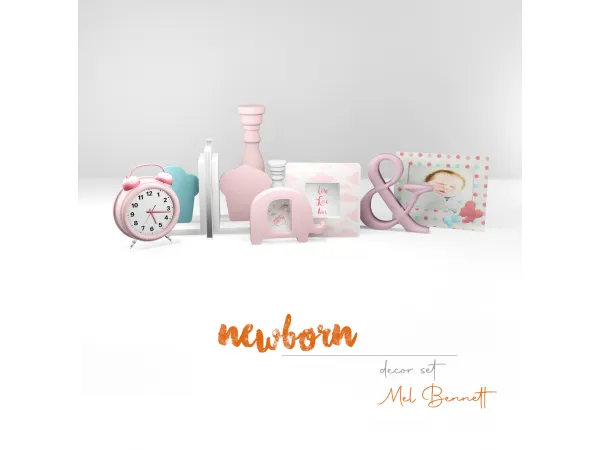 Alpha Newborn Decor - The Sims 4 Custom Content
