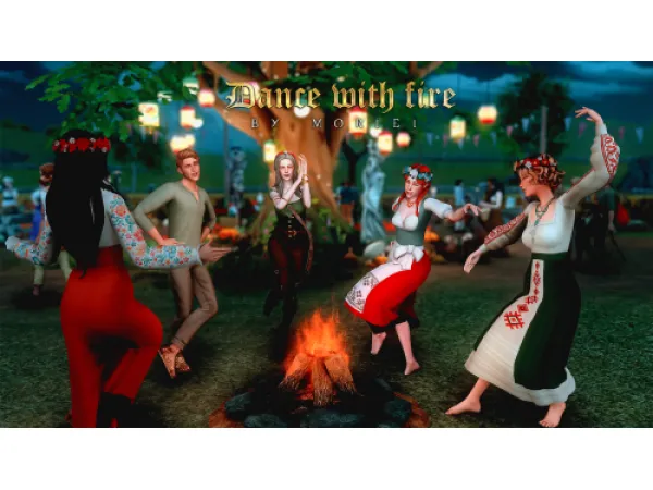 Mix [Moriel] Dance with fire - The Sims 4 Custom Content