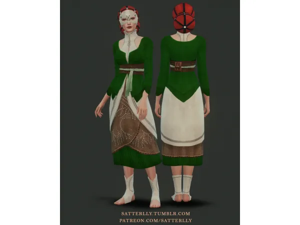 Mix Dragon Age Inquisition Briala outfit by satterlly - The Sims 4 Custom Content