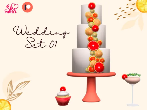 Alpha Wedding Set 01 - The Sims 4 Custom Content