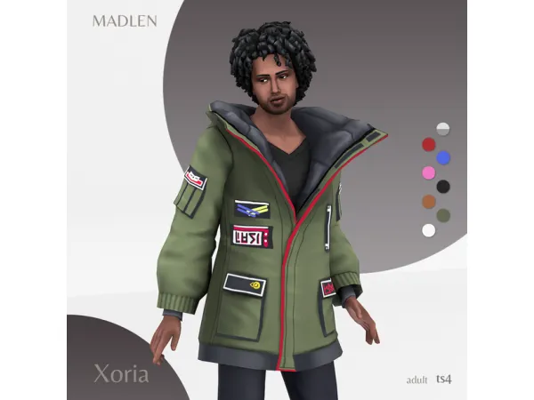Maxis Match Xoria Jacket (Male) by Madlen - The Sims 4 Custom Content