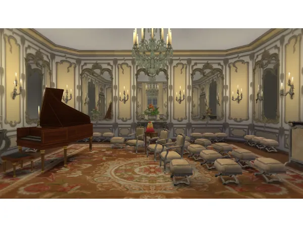 Alpha Frederician Rococo Cabinet - The Sims 4 Custom Content
