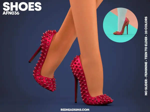 Alpha AF SHOES N036 NO SLIDER - The Sims 4 Custom Content