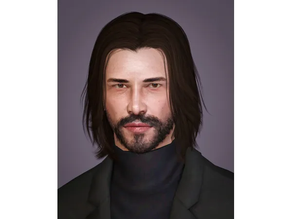 Anto Keanu Hair - The Sims 3 Custom Content