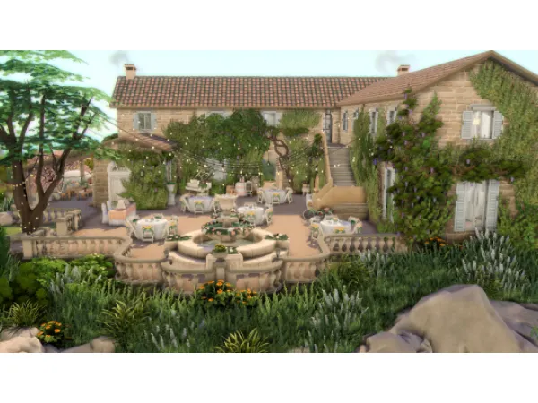 Maxis Match Tuscan Wedding Venue - The Sims 4 Custom Content
