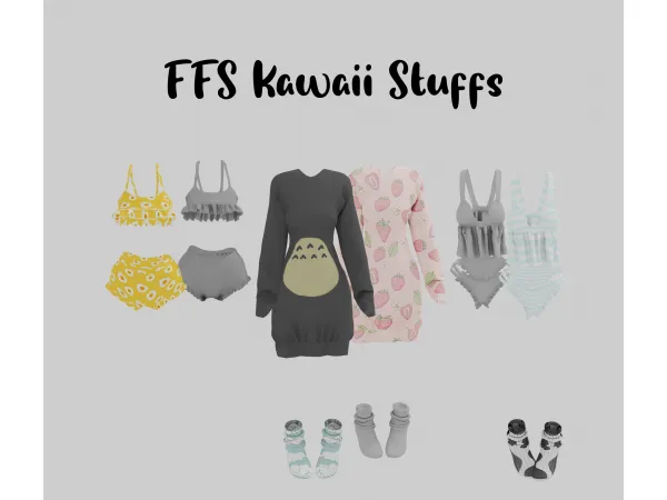 FFS Kawaii Stuffs - The Sims 3 Custom Content